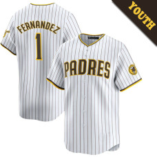 Tony Fernandez #1 San Diego Padres Youth Home Retired Player Jersey - White Limited