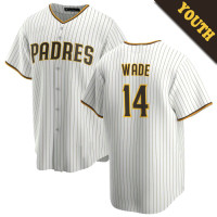 Tyler Wade #14 San Diego Padres Youth Home Jersey - White Replica Tyler Wade #14 San Diego Padres Youth Home Jersey - White Replica