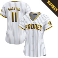 Yu Darvish #11 San Diego Padres Women's Home Jersey - White Limited