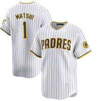 Yuki Matsui #1 San Diego Padres Home Jersey - White Limited Yuki Matsui #1 San Diego Padres Home Jersey - White Limited