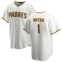 Yuki Matsui #1 San Diego Padres Home Jersey - White Replica Yuki Matsui #1 San Diego Padres Home Jersey - White Replica