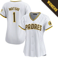 Yuki Matsui #1 San Diego Padres Women's Home Jersey - White Limited